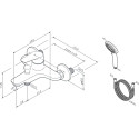 Смеситель AM.PM Joy F85E15000 для ванны с душем
