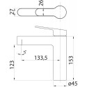 Смеситель BelBagno Delta DEL-LVM-IN для раковины