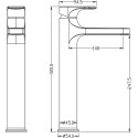 Смеситель Boheme Spectre 452-CR для раковины, хром