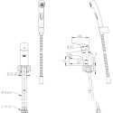 Смеситель Bravat Drop F14898C-2 для раковины с гигиеническим душем