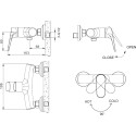 Смеситель Bravat Eler F9191238BM-01-RUS для душа, черный