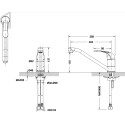 Смеситель Bravat Fit 7F7135188CP-RUS для кухонной мойки