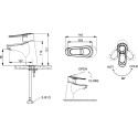 Смеситель Bravat Loop F1124182CP для раковины