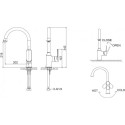 Смеситель Bravat Opal F7125183CP-RUS для кухонной мойки