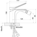 Смеситель Cersanit Odra 63053 для биде