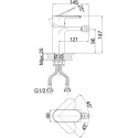 Смеситель D&K Durer Bayern DA1252201 для биде