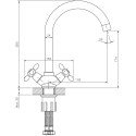 Смеситель Decoroom SO53 SO53028 для кухонной мойки