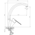 Смеситель Decoroom SO72 SO72021 для кухонной мойки