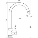 Смеситель Elghansa Stainless steel 56B4548-Steel для кухонной мойки