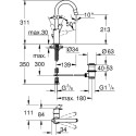 Смеситель Grohe Eurosmart New 23537002 для раковины