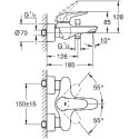 Смеситель Grohe Eurostyle 23726003 для ванны с душем
