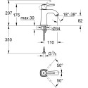 Смеситель Grohe Grandera 23310000 для раковины