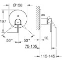 Смеситель Grohe Plus 24060003 для ванны с душем
