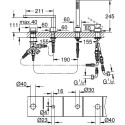 Смеситель Grohe Plus 29307003 на борт ванны