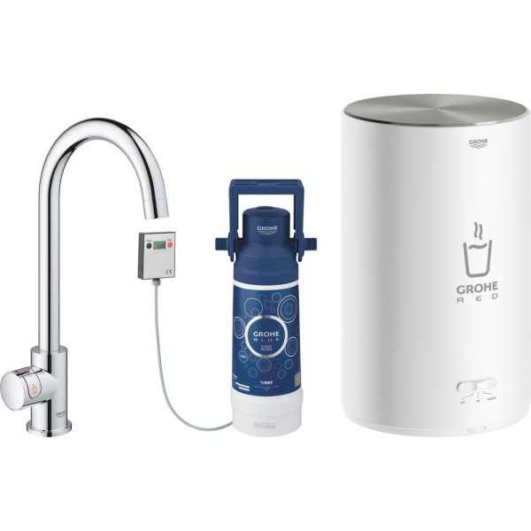 Смеситель Grohe Red II Mono 30085001 для кухонной мойки, с водонагревателем