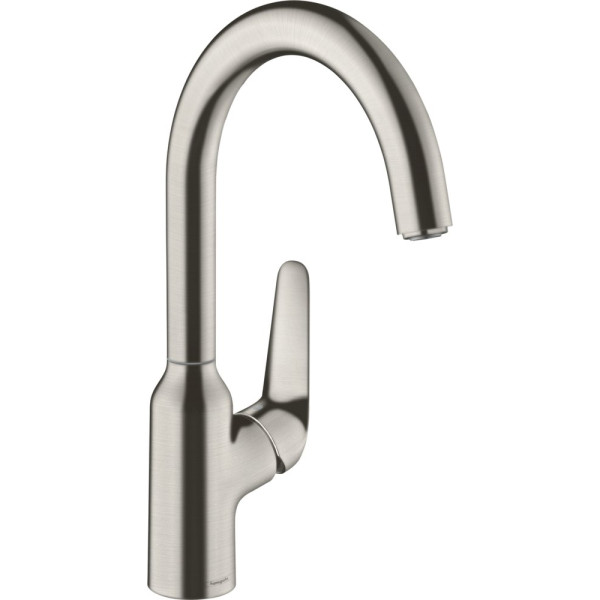 Смеситель Hansgrohe Focus M42 71802800 для кухонной мойки, сталь