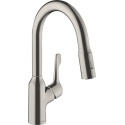 Смеситель Hansgrohe Focus M43 71811800 для кухонной мойки, сталь