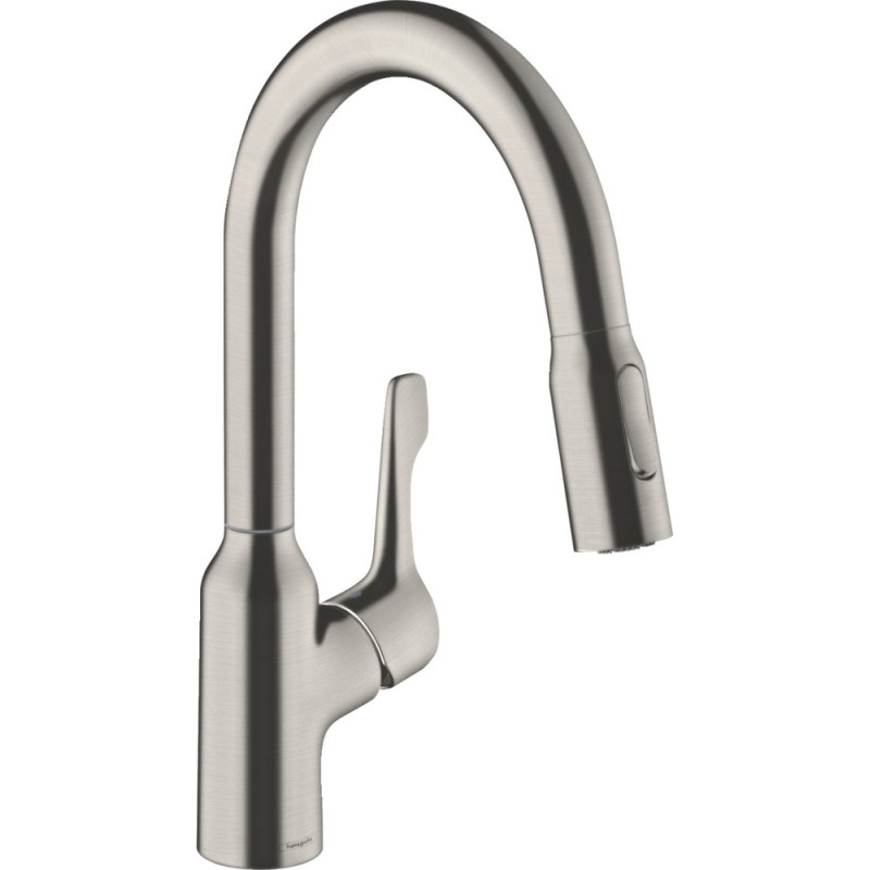 Смеситель Hansgrohe Focus M43 71811800 для кухонной мойки, сталь