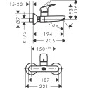 Смеситель Hansgrohe Logis 71225000 для раковины