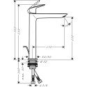Смеситель Hansgrohe Logis Fine 240 71257000 для раковины, хром