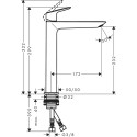 Смеситель Hansgrohe Logis Fine 240 71258000 для раковины, хром