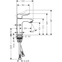 Смеситель Hansgrohe Metris 31088000 для раковины