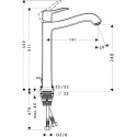 Смеситель Hansgrohe Metris Classic 31078000 для раковины