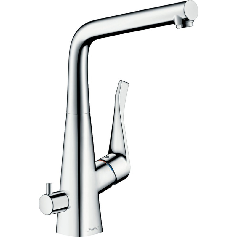 Смеситель Hansgrohe Metris M71 14888000 для кухонной мойки, хром