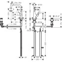 Смеситель Hansgrohe Metris Select M71 73805800 для кухонной мойки, сталь