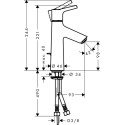 Смеситель Hansgrohe Talis S 72020000 для раковины