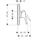 Смеситель Hansgrohe Talis S 72605000 для душа