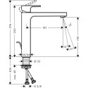 Смеситель Hansgrohe Vernis Shape 190 71562670 для раковины, матовый черный