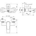Смеситель Ideal Standard Tesi A6583AA для ванны с душем