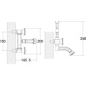 Смеситель Lemark Jasmine LM6614ORB для ванны с душем