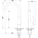 Смеситель Lemark Linara LM0405C для кухонной мойки