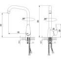 Смеситель Lemark Pramen LM3305C для кухонной мойки + дозатор