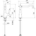 Смеситель Migliore Oxford ML.CUC-6382.BI.CR для кухонной мойки, хром