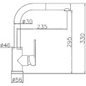 Смеситель Oulin OL-8607S для кухонной мойки