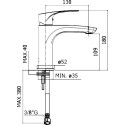 Смеситель Paffoni Lime LM071CR для раковины