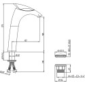 Смеситель Paini F1 F1CR211LL2SSSRKM для раковины