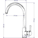 Смеситель Seaman Barcelone SSL-5815 Water для кухонной мойки