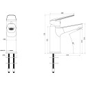Смеситель Swedbe Ares 1960 для раковины с гигиеническим душем