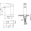 Смеситель Timo Briana 7161/03F для раковины, черный