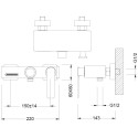Смеситель Timo Torne 4314/03Y для ванны с душем