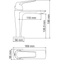 Смеситель Wasserkraft Neime 1903 для раковины