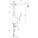 Смеситель Webert Aurora AU831802060 для раковины, медь