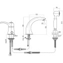 Смеситель Webert Aurora AU850701060 С ВНУТРЕННЕЙ ЧАСТЬЮ, на борт ванны