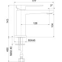 Смеситель Webert Pegaso PE830102015SSE для раковины, хром