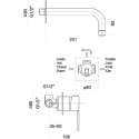 Смеситель Webert Sax Evolution SE830606560 С ВНУТРЕННЕЙ ЧАСТЬЮ, для раковины
