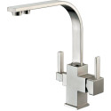 Смеситель Zorg Sanitary ZR 332 YF nickel для кухонной мойки